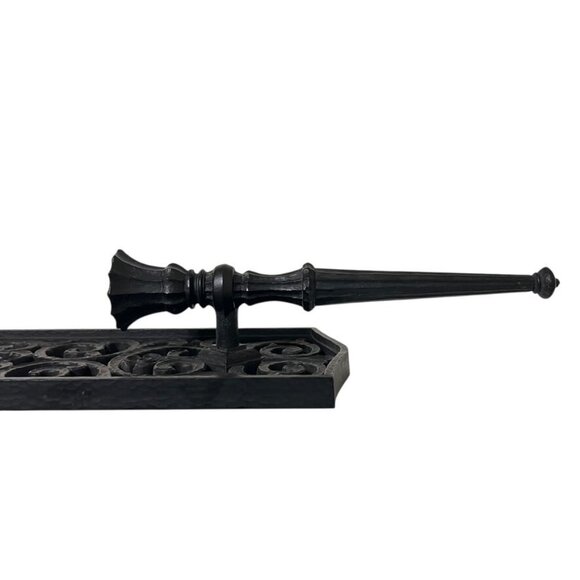 2 Dart Homco Scrolled Wall Sconce Candle Holders Gothic Decor MCM Black 4101 USA - Picture 7 of 10